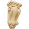 Ekena Millwork 4"W x 2 1/2"D x 7 1/2"H Cole Pilaster Wood Corbel, Alder CORW04X02X07COAL - alternate 1